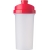 Kunststof eiwit shaker met zeef (700 ml) rood