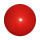 Plastic bal 22 cm - druk op 12 posities rood