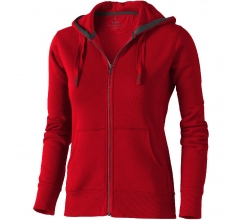 Arora dames hoodie met ritssluiting bedrukken