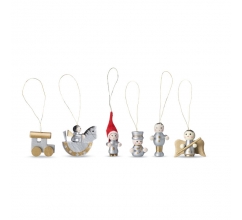 Set van 6 kerstdecoraties bedrukken