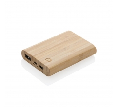 Bamboe 5.000 mAh powerbank bedrukken