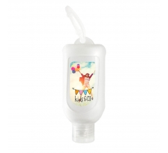 Zonnebrandcrème 50 ml met hanger bedrukken